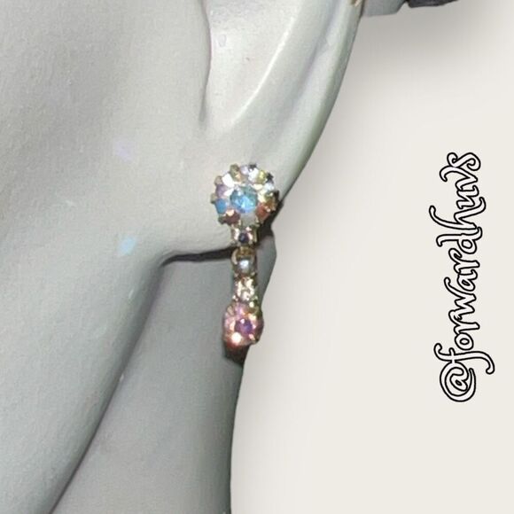 Bundle Sale 3 for $15 | AB Aurora Borealis Dangle Earrings - Picture 4 of 10